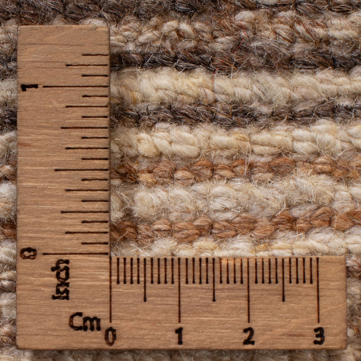 Gabbeh Teppich - Perser - 91 x 60 cm - dunkelbeige