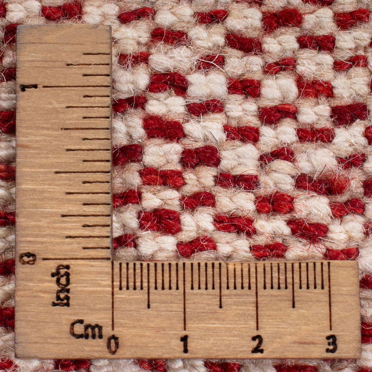 Gabbeh Teppich - Perser quadratisch  - 200 x 183 cm - hellrot