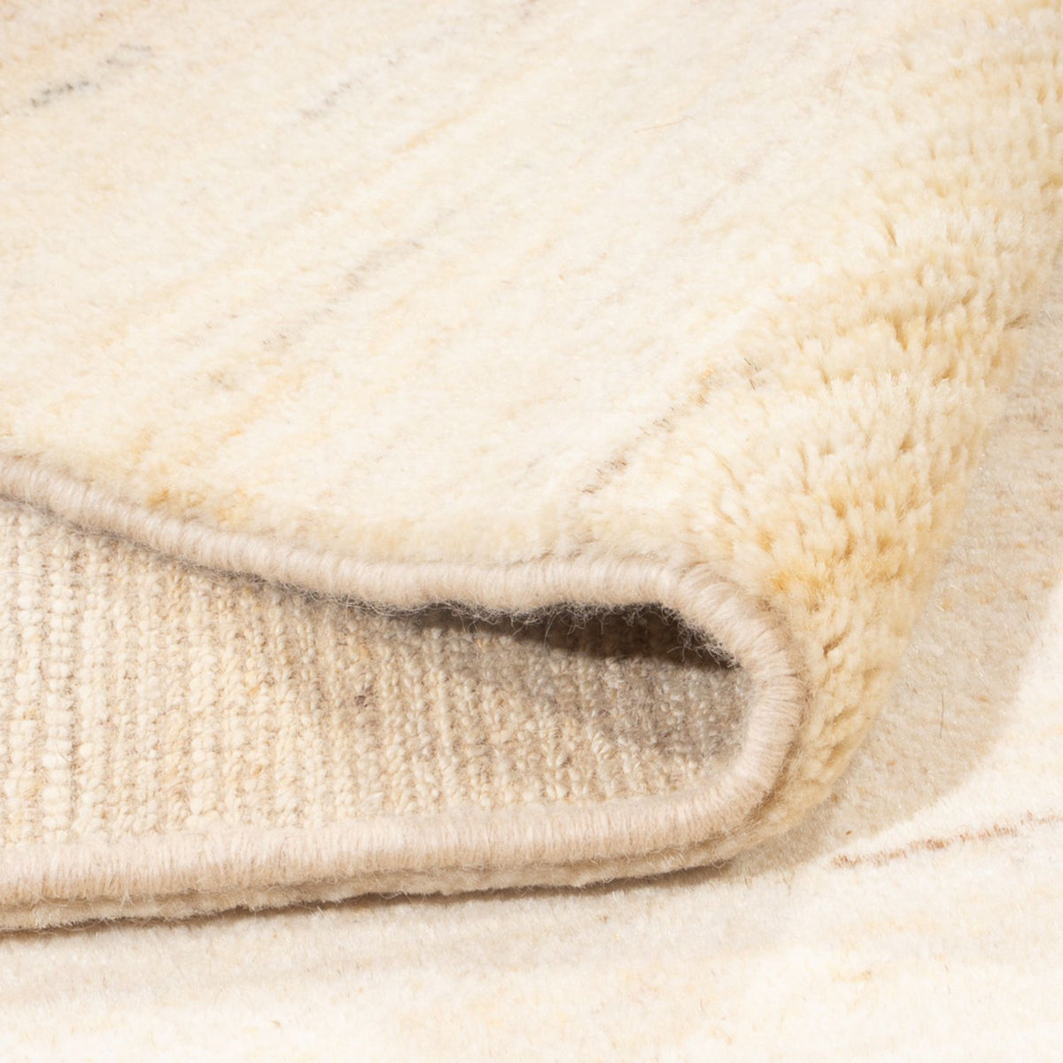 Gabbeh Teppich - Perser - 193 x 147 cm - hellbeige