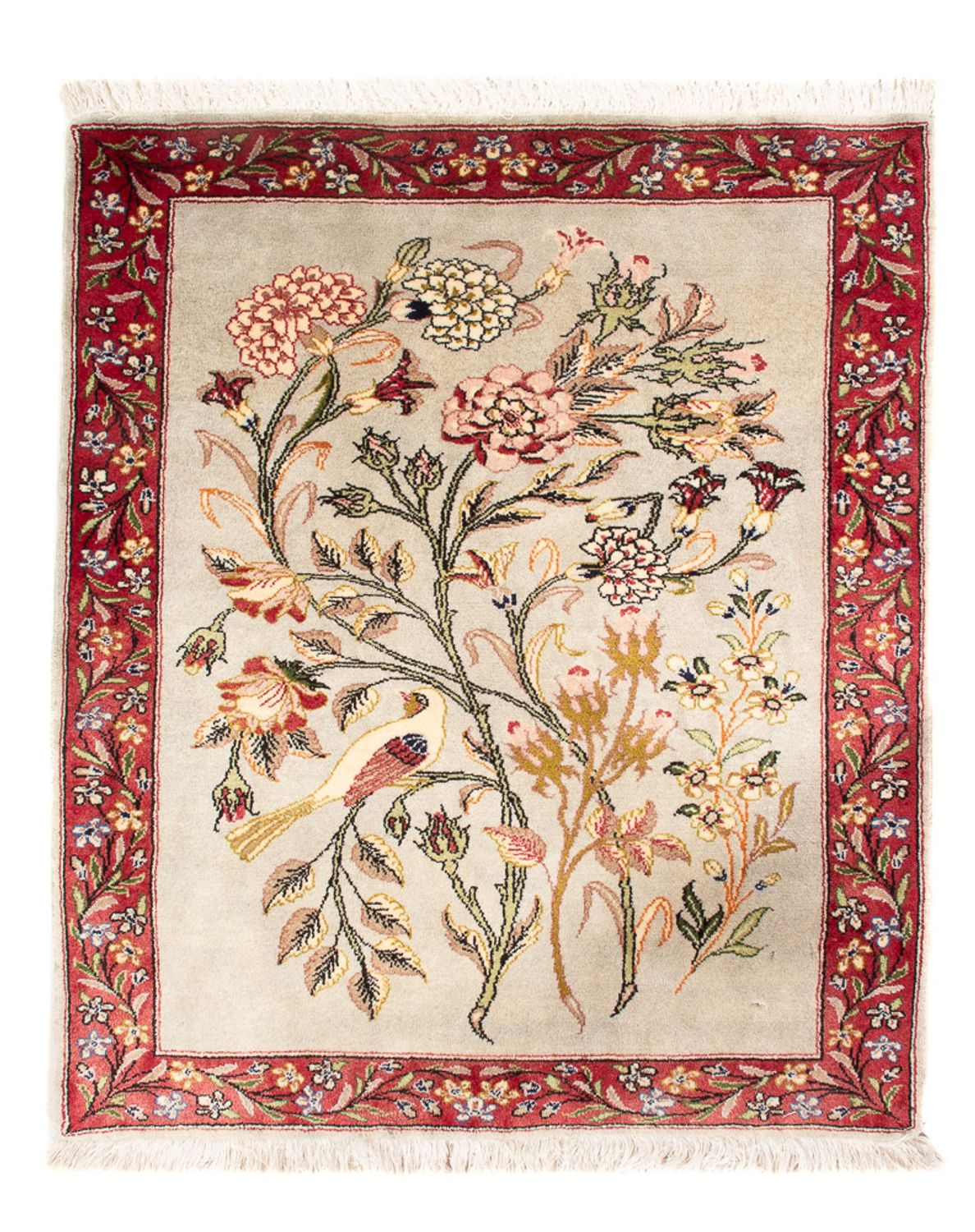 Perserteppich - Ghom - 90 x 70 cm - mehrfarbig