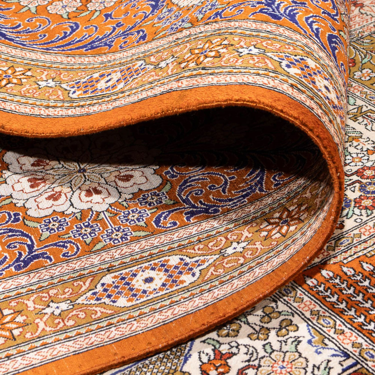 Seidenteppich - Ghom Seide - Premium quadratisch - 302 x 297 cm - mehrfarbig