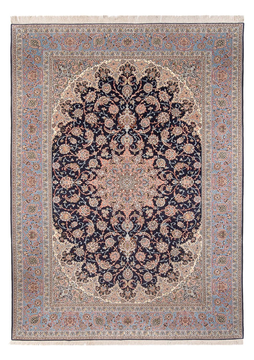 Perserteppich - Isfahan - Premium - 355 x 248 cm - dunkelblau