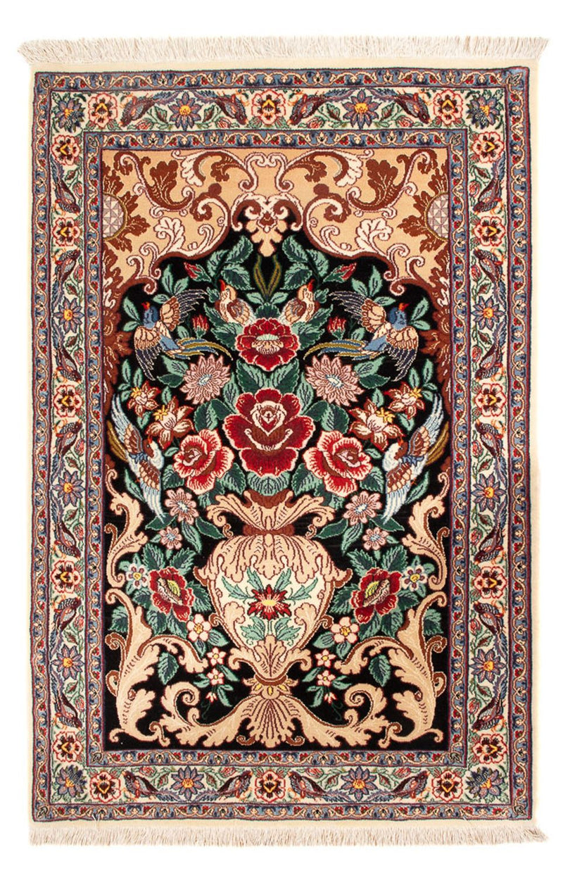 Perserteppich - Isfahan - Premium - 105 x 70 cm - dunkelblau