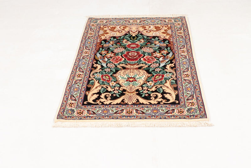 Perserteppich - Isfahan - Premium - 105 x 70 cm - dunkelblau