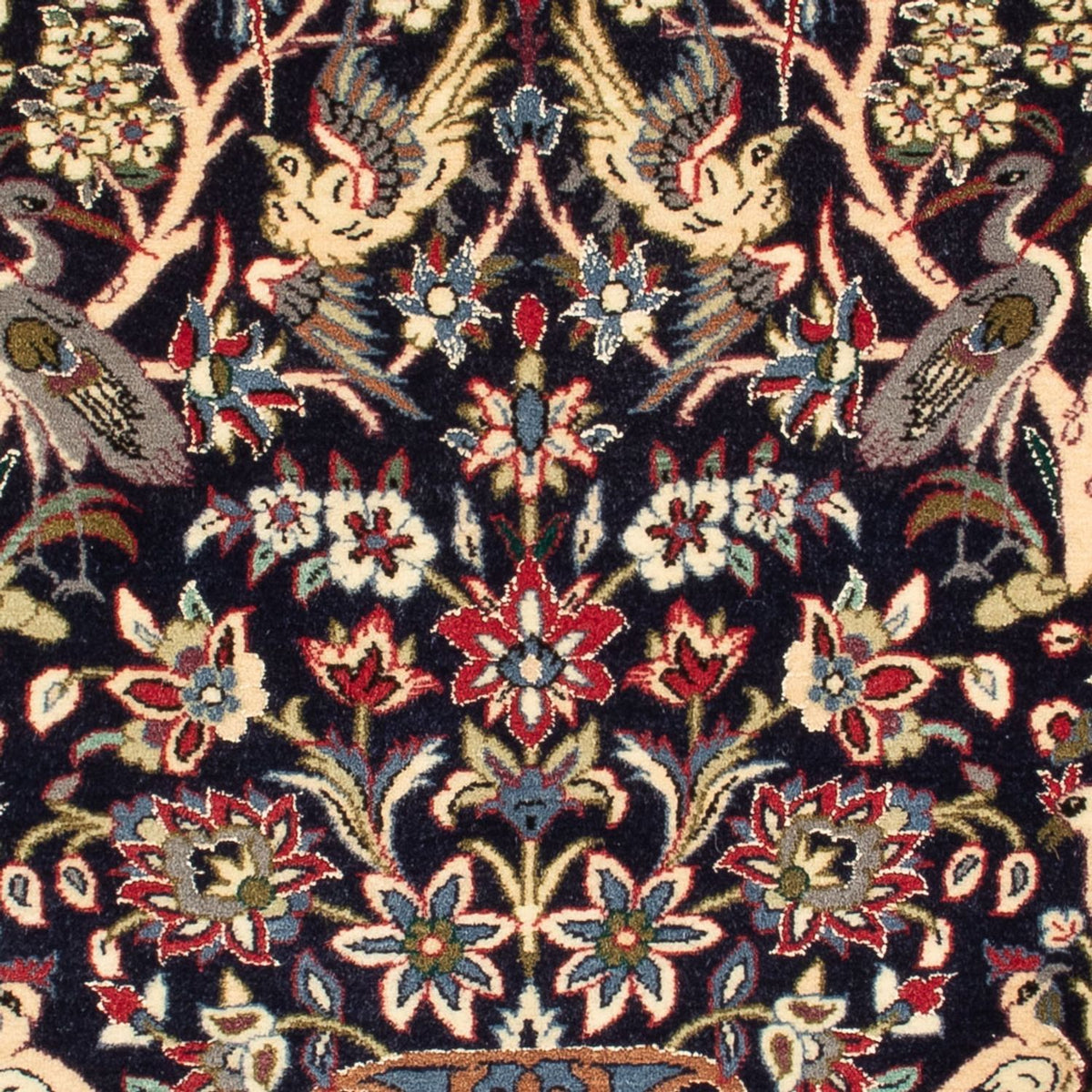 Perserteppich - Isfahan - Premium - 98 x 70 cm - dunkelblau