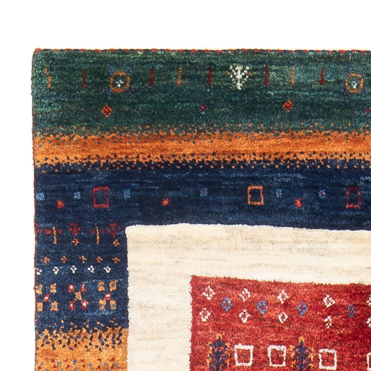 Gabbeh Teppich - Loribaft Perser - 138 x 83 cm - mehrfarbig