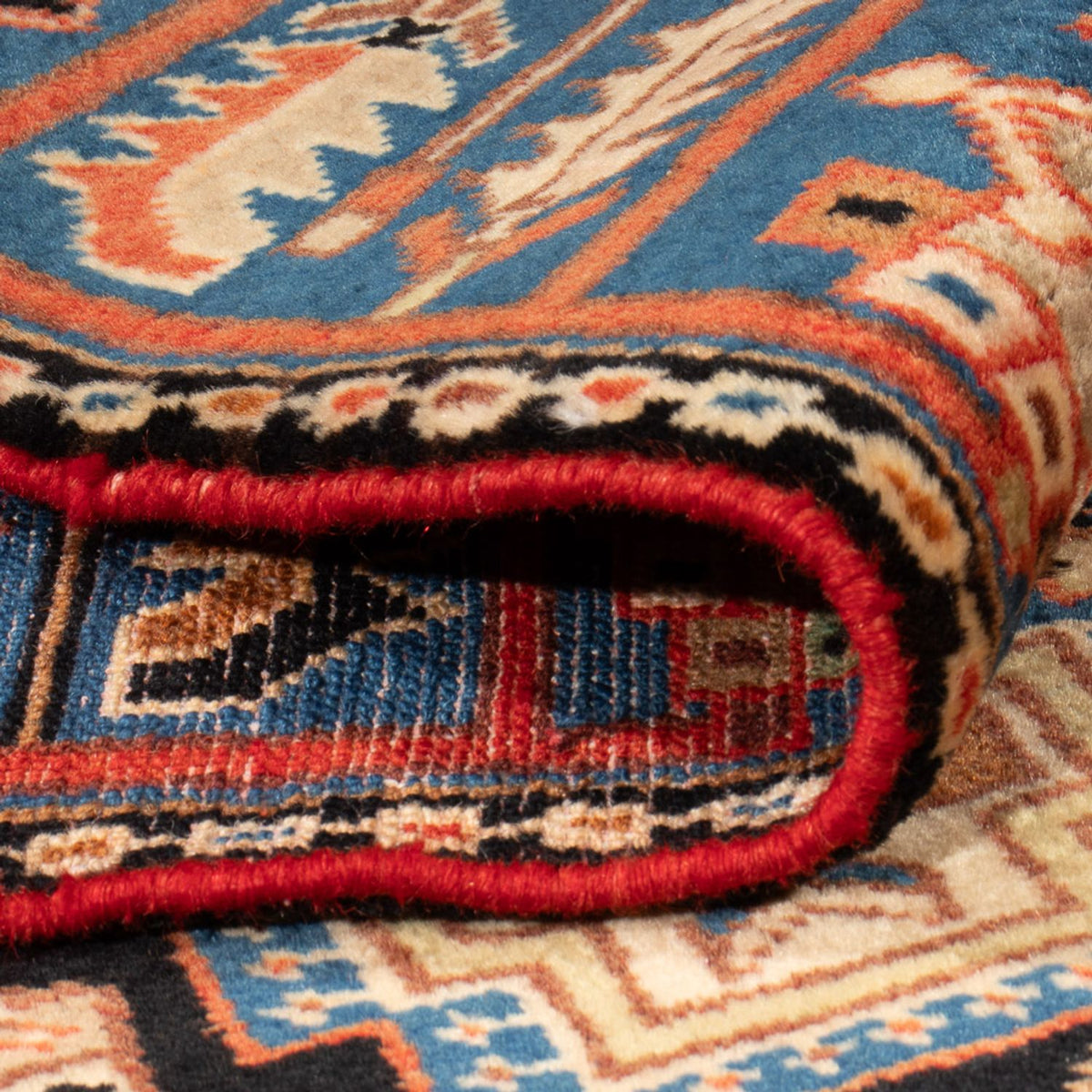 Perserteppich - Nomadic - 198 x 142 cm - blau