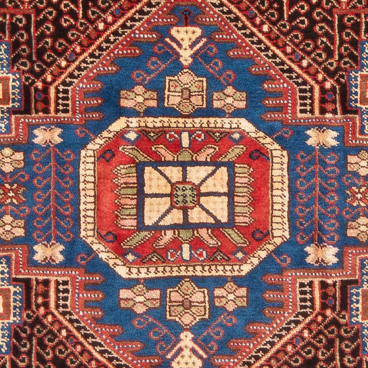 Perserteppich - Nomadic - 206 x 146 cm - bordeauxrot
