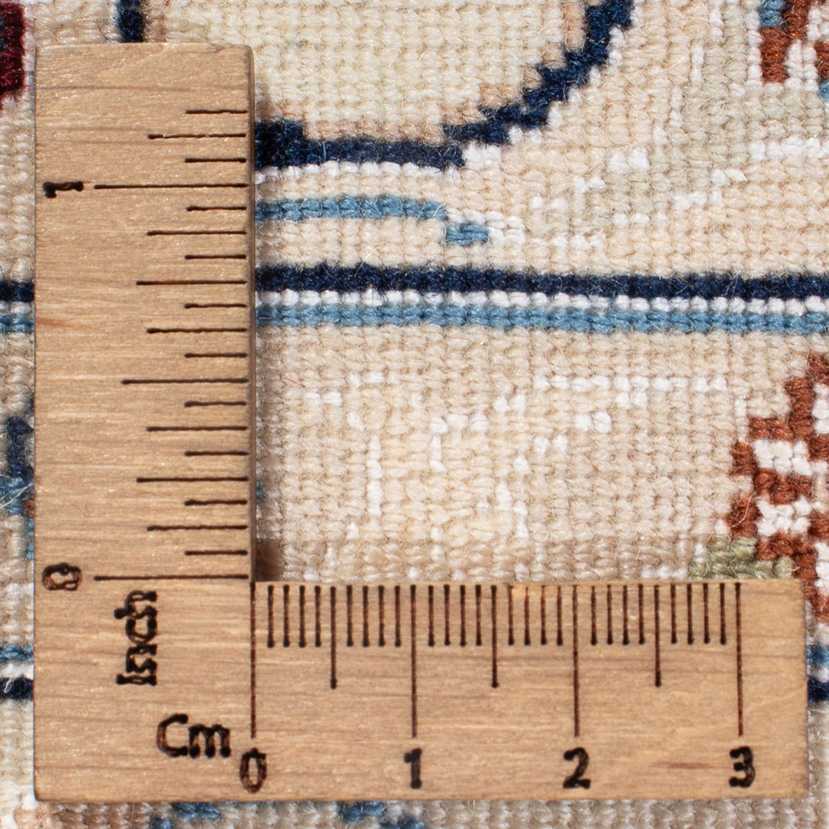 Perserteppich - Nain - Premium - 128 x 82 cm - creme