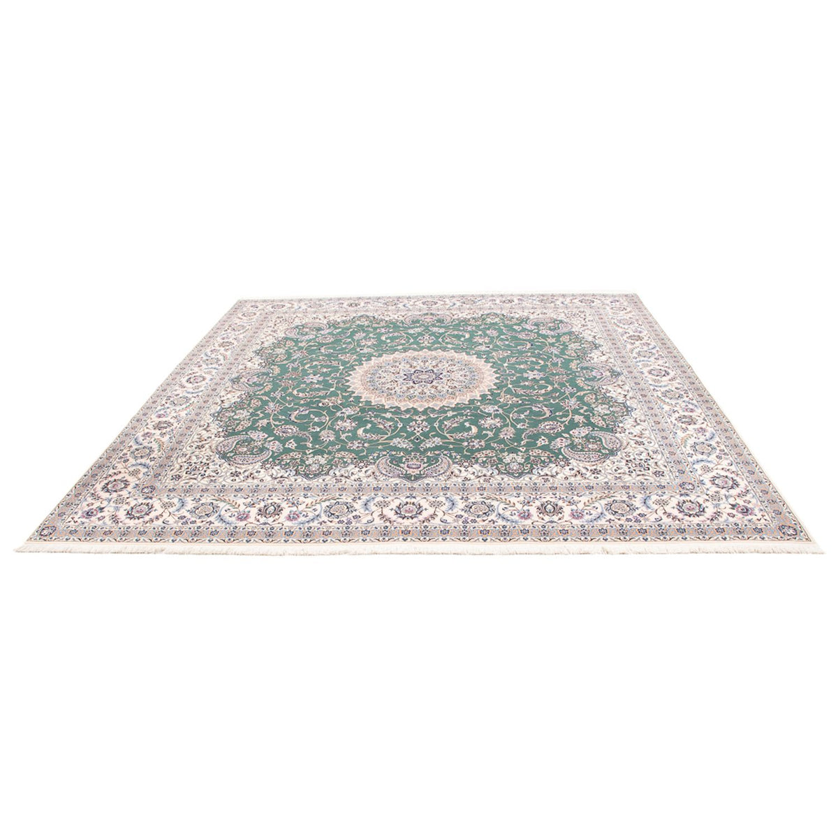 Perserteppich - Nain - Premium - 260 x 255 cm - grün