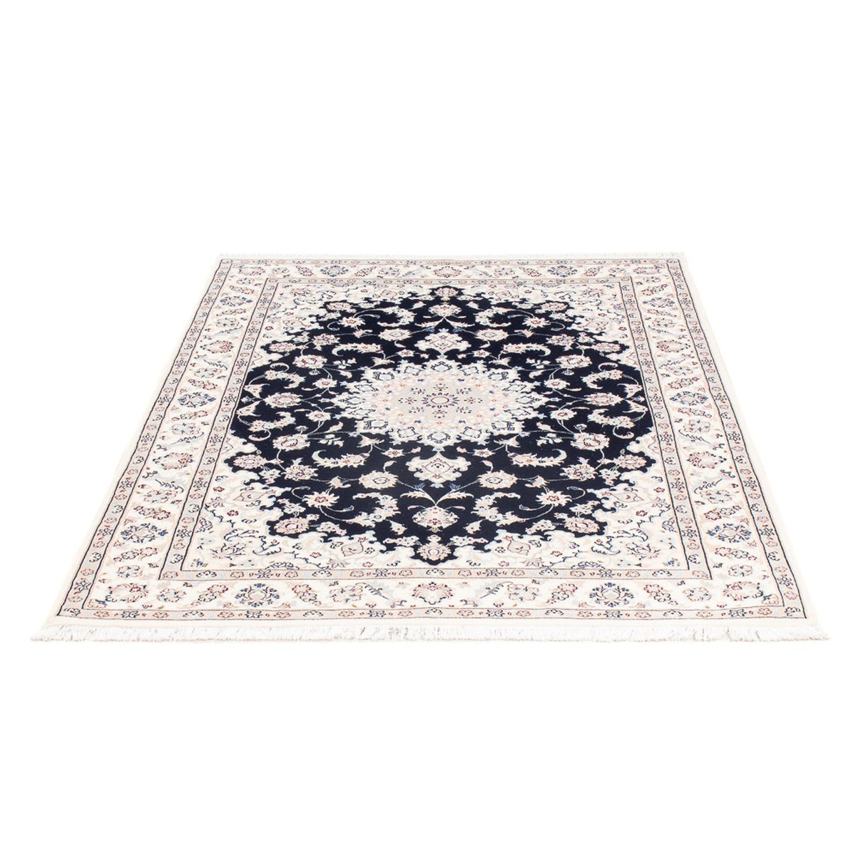 Perserteppich - Nain - Premium - 164 x 108 cm - dunkelblau