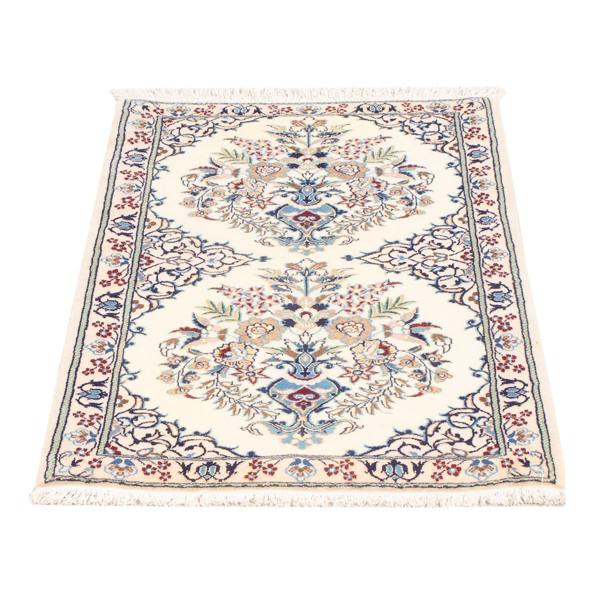 Perserteppich - Nain - Premium - 80 x 50 cm - creme