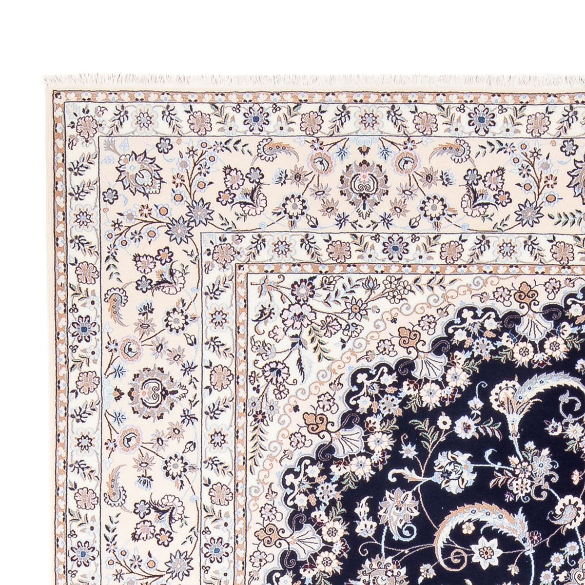 Perserteppich - Nain - Premium - 306 x 207 cm - dunkelblau