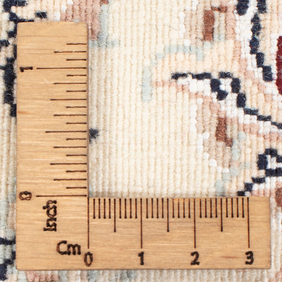 Perserteppich - Nain - Premium rund - 105 x 104 cm - dunkelblau