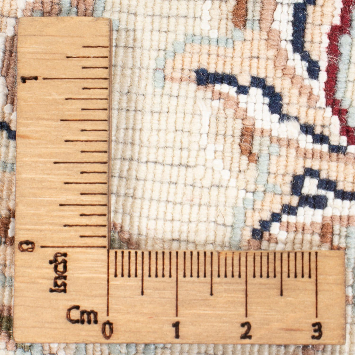 Perserteppich - Nain - Premium rund - 111 x 105 cm - dunkelblau