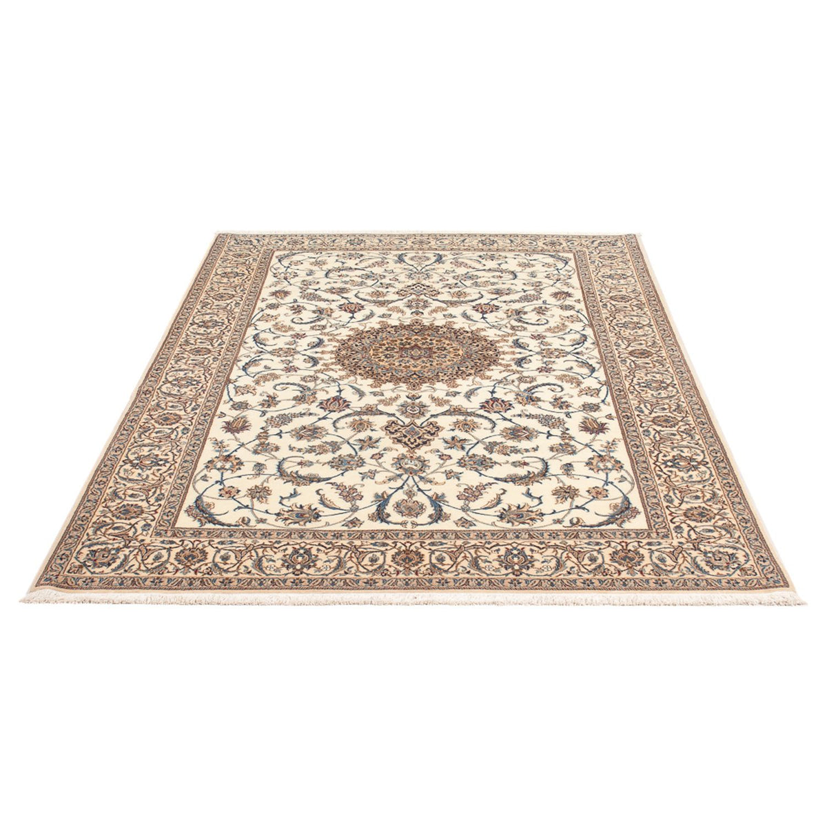 Perserteppich - Nain - Premium - 203 x 127 cm - hellbeige