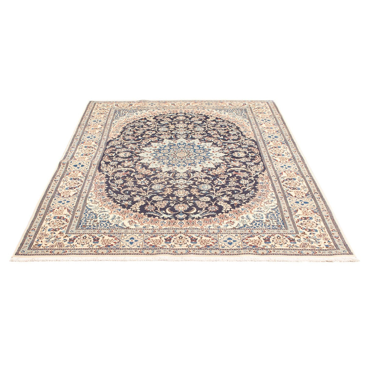 Perserteppich - Nain - Premium - 195 x 130 cm - dunkelblau