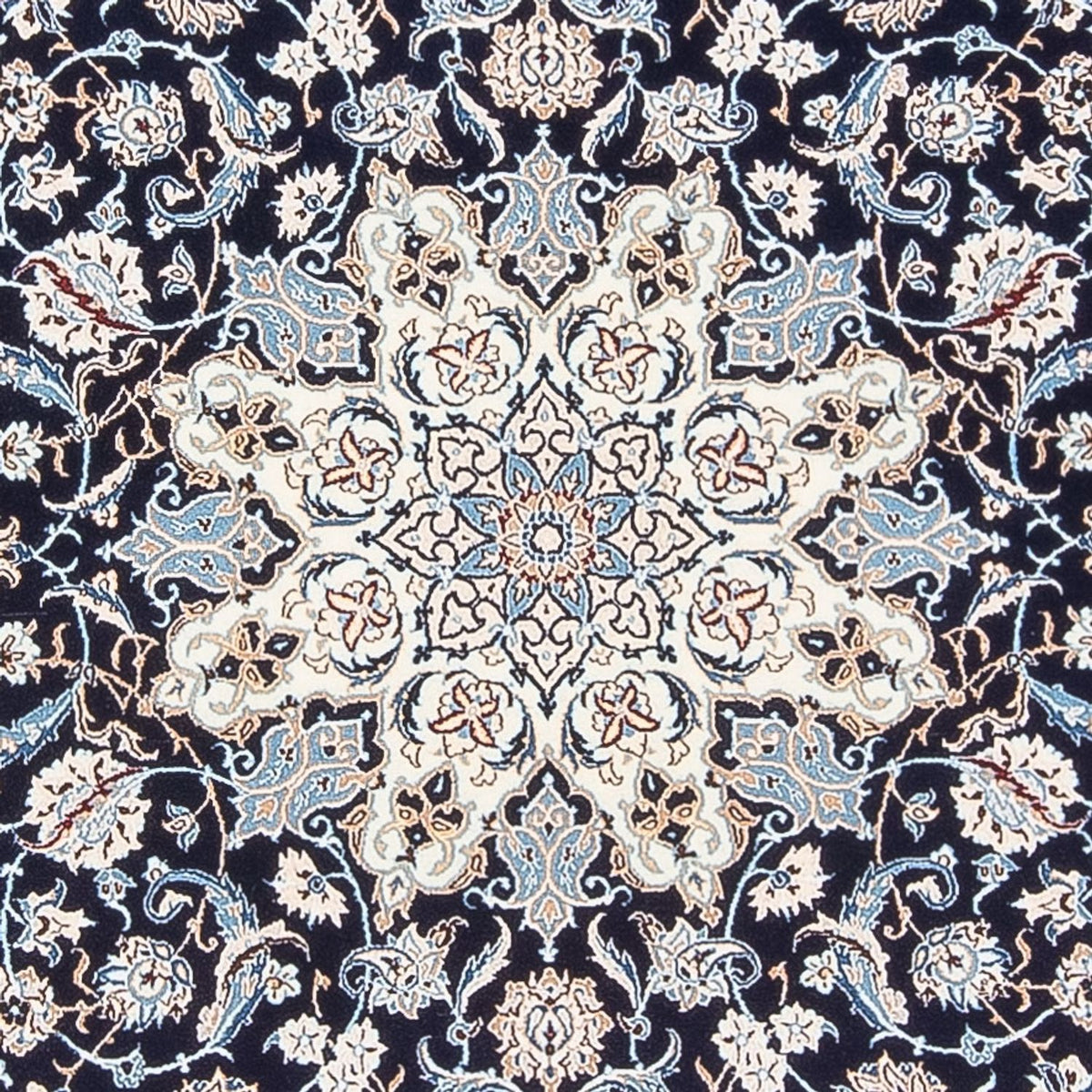 Perserteppich - Nain - Premium - 198 x 130 cm - dunkelblau