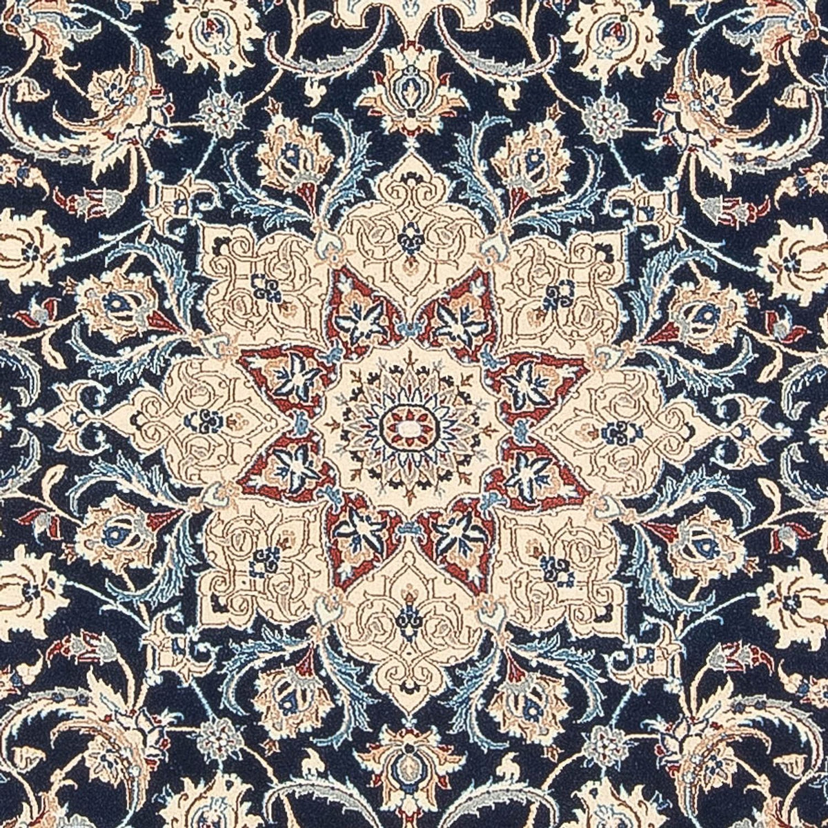 Perserteppich - Nain - Premium - 196 x 133 cm - dunkelblau