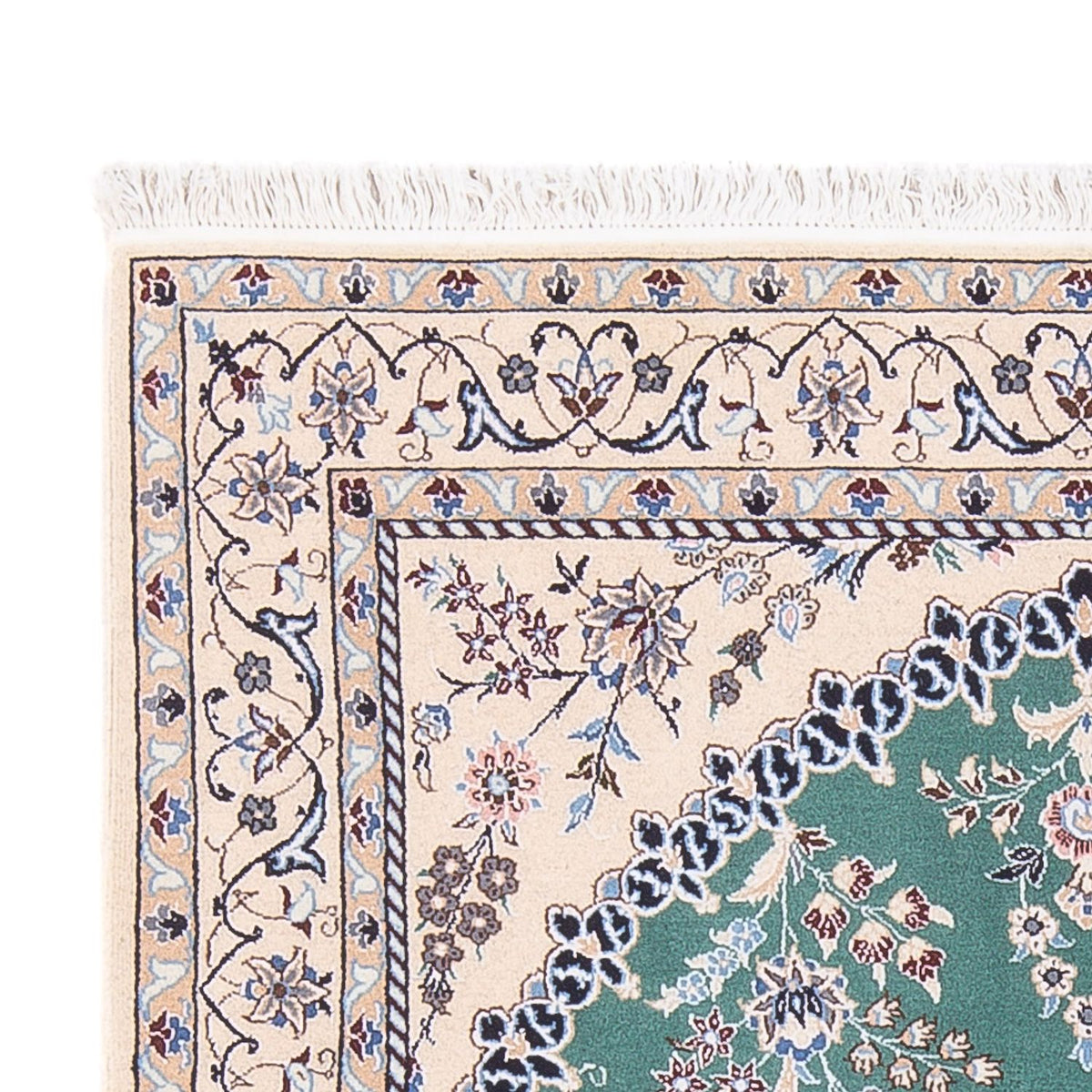 Perserteppich - Nain - Premium - 153 x 100 cm - grün