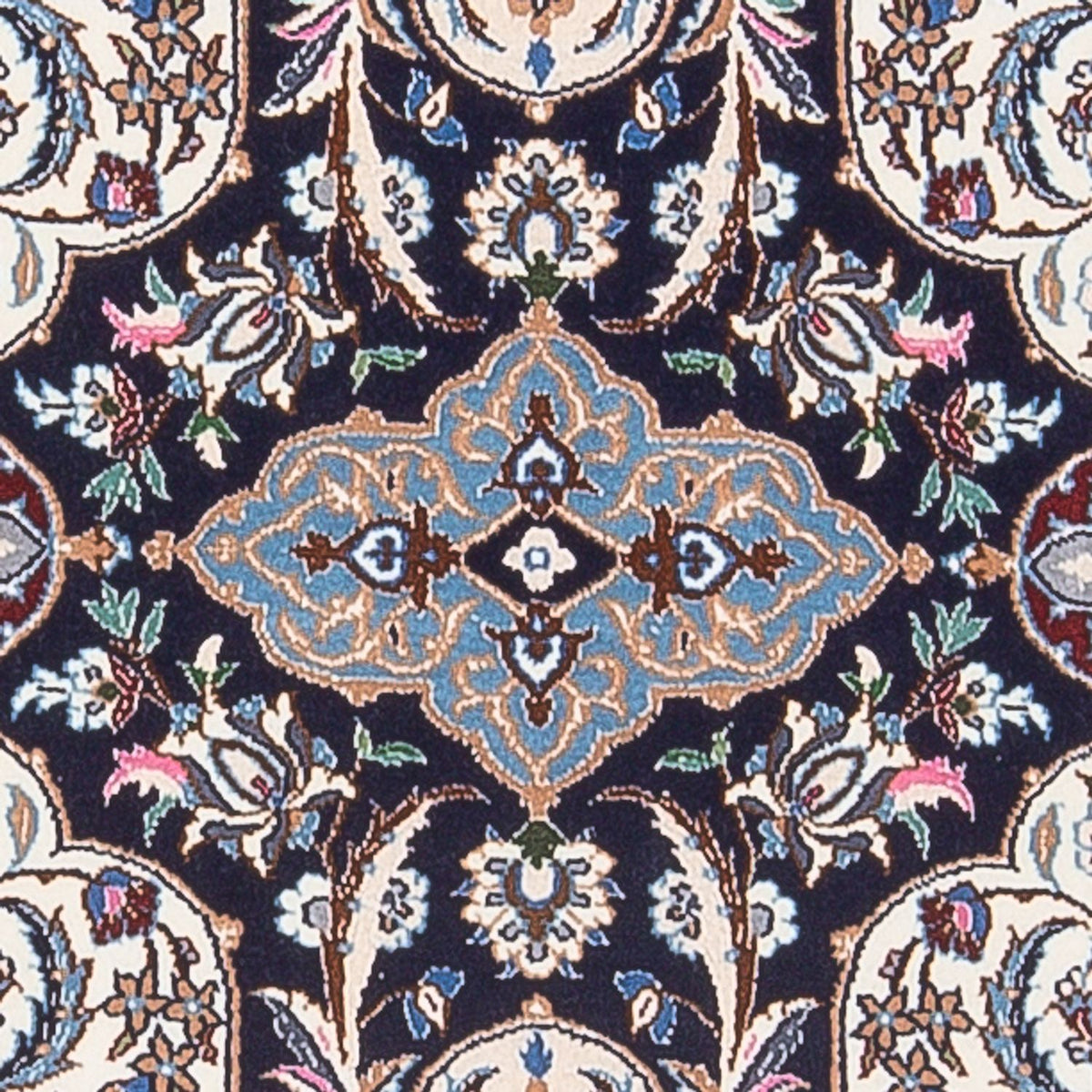 Läufer Perser - Nain - Premium - 220 x 52 cm - dunkelblau