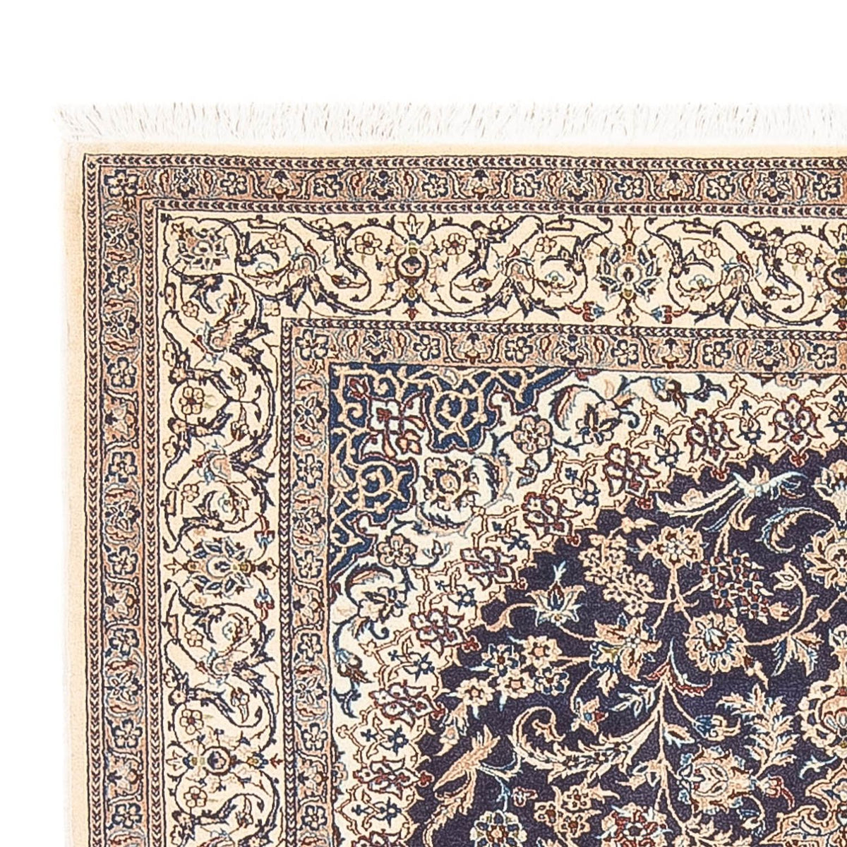 Perserteppich - Nain - Premium - 188 x 130 cm - dunkelblau
