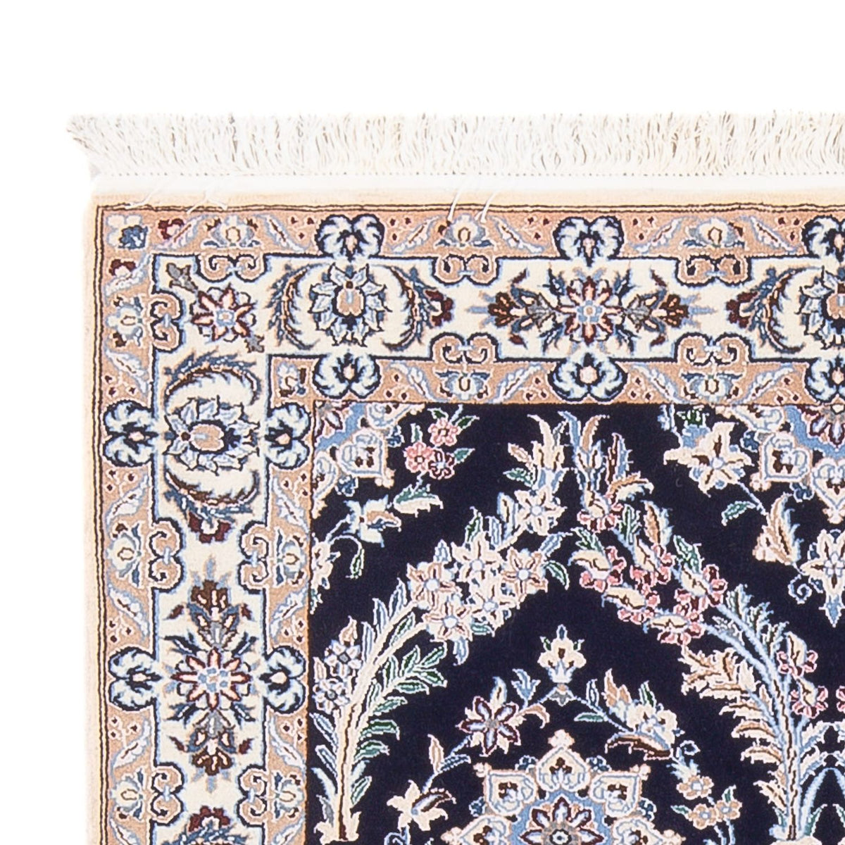 Perserteppich - Nain - Premium - 142 x 98 cm - dunkelblau