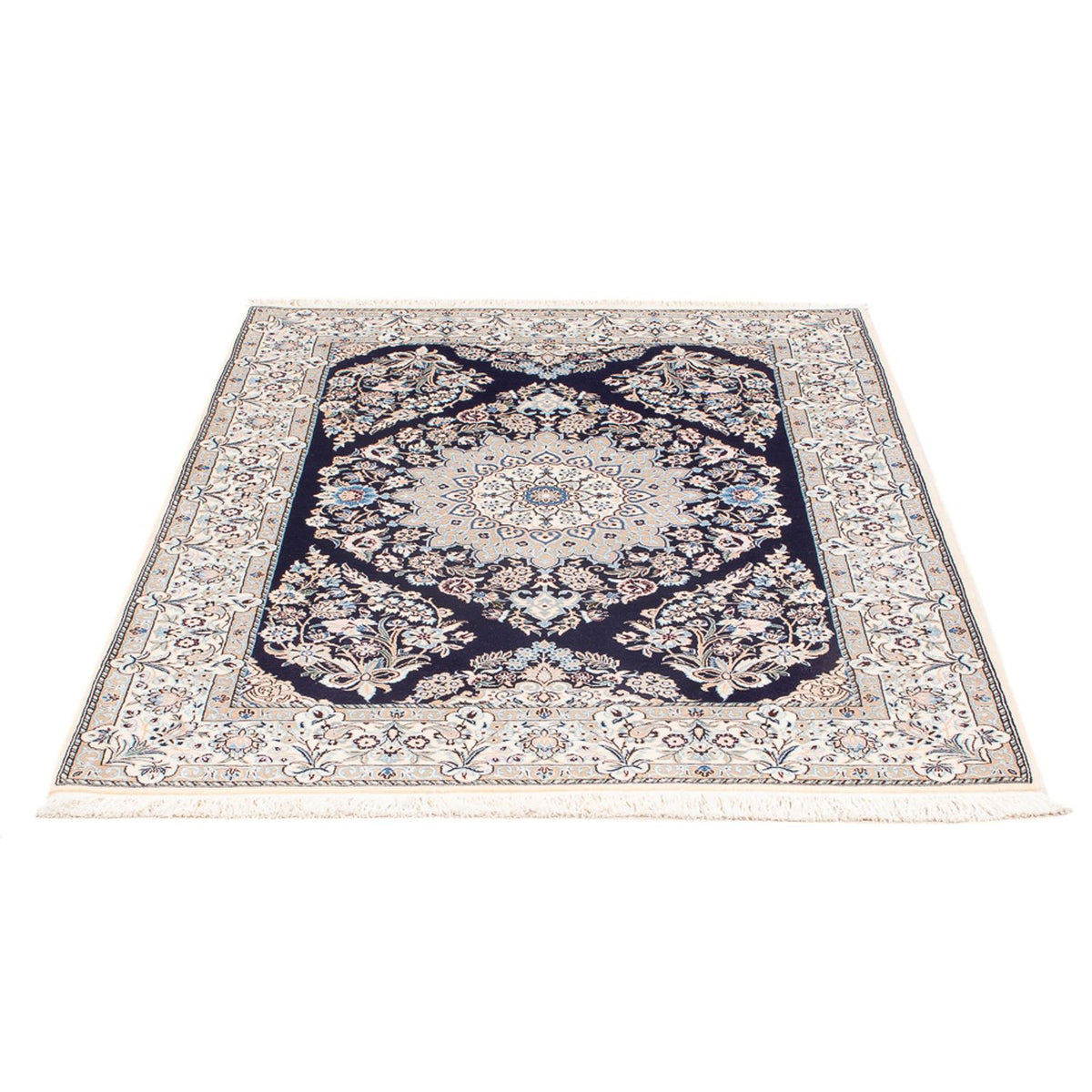 Perserteppich - Nain - Premium - 147 x 104 cm - dunkelblau