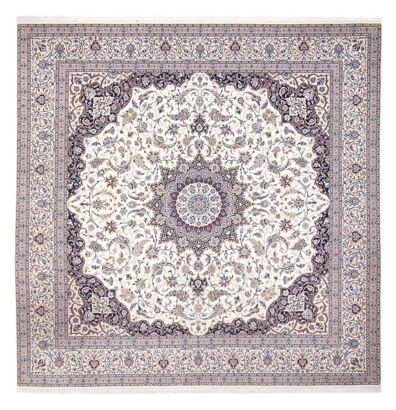 Perserteppich - Nain - Premium quadratisch  - 308 x 308 cm - creme