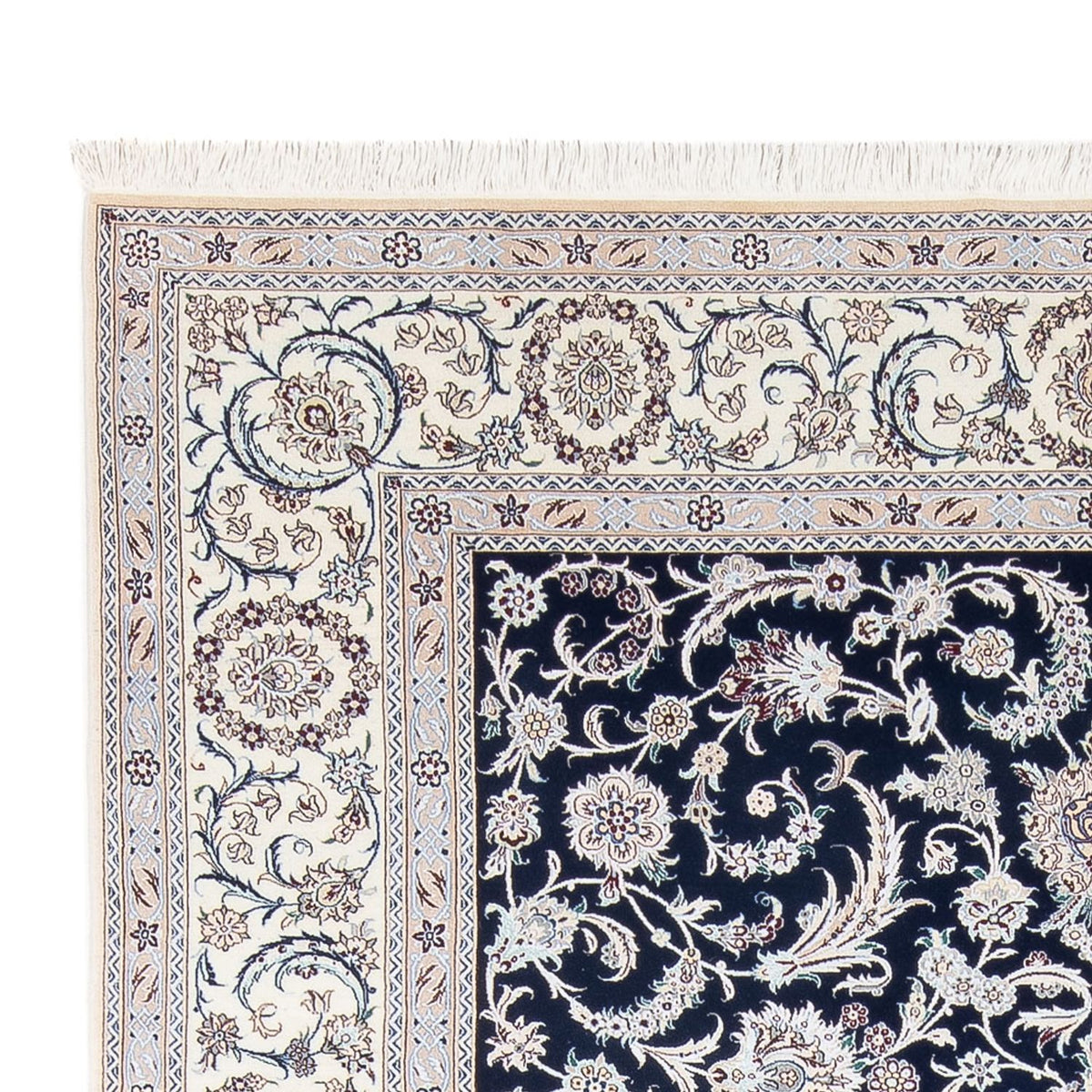Perserteppich - Nain - Premium - 298 x 195 cm - dunkelblau