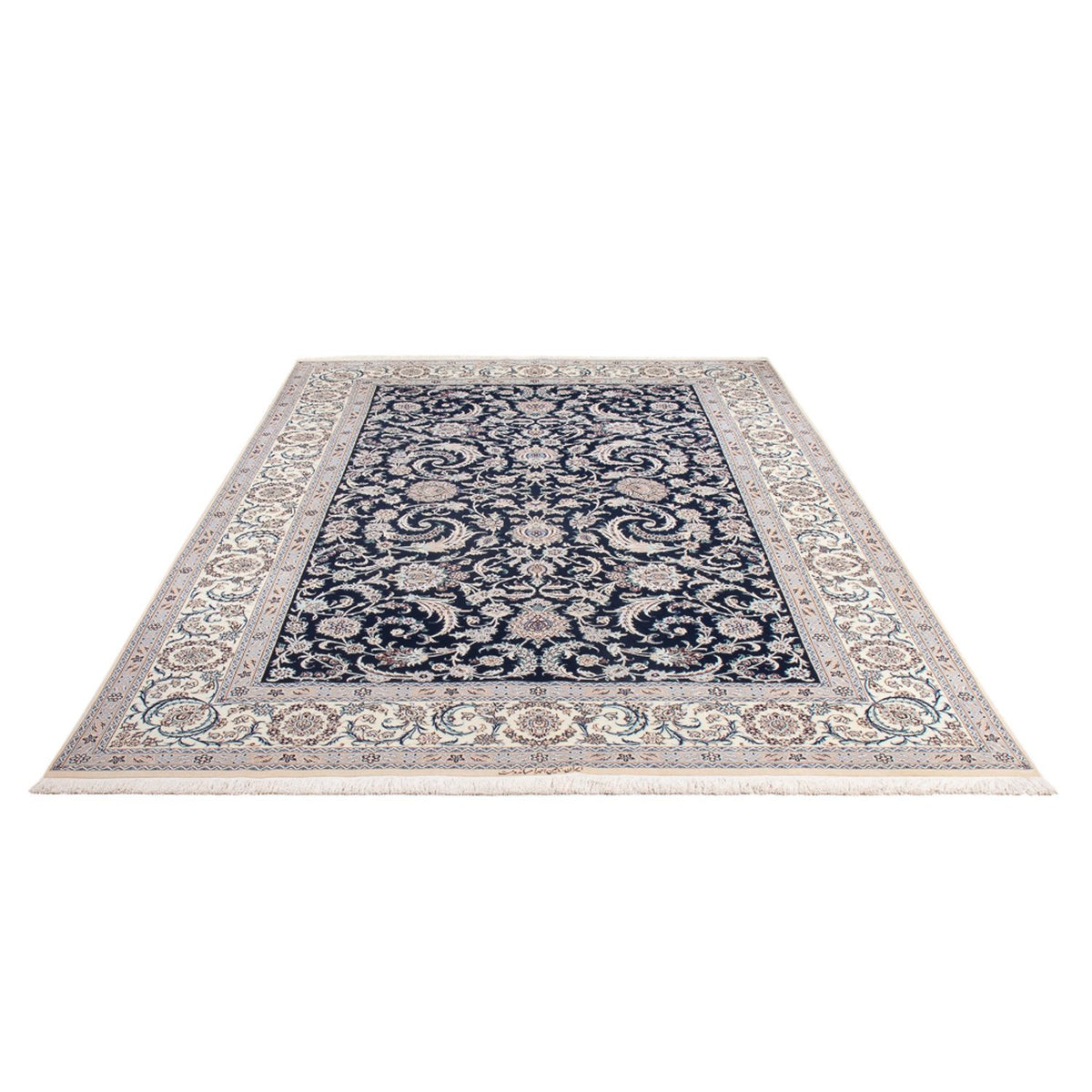 Perserteppich - Nain - Premium - 298 x 195 cm - dunkelblau