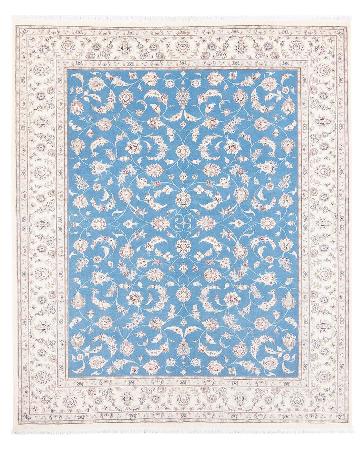 Perserteppich - Nain - Premium - 200 x 155 cm - blau