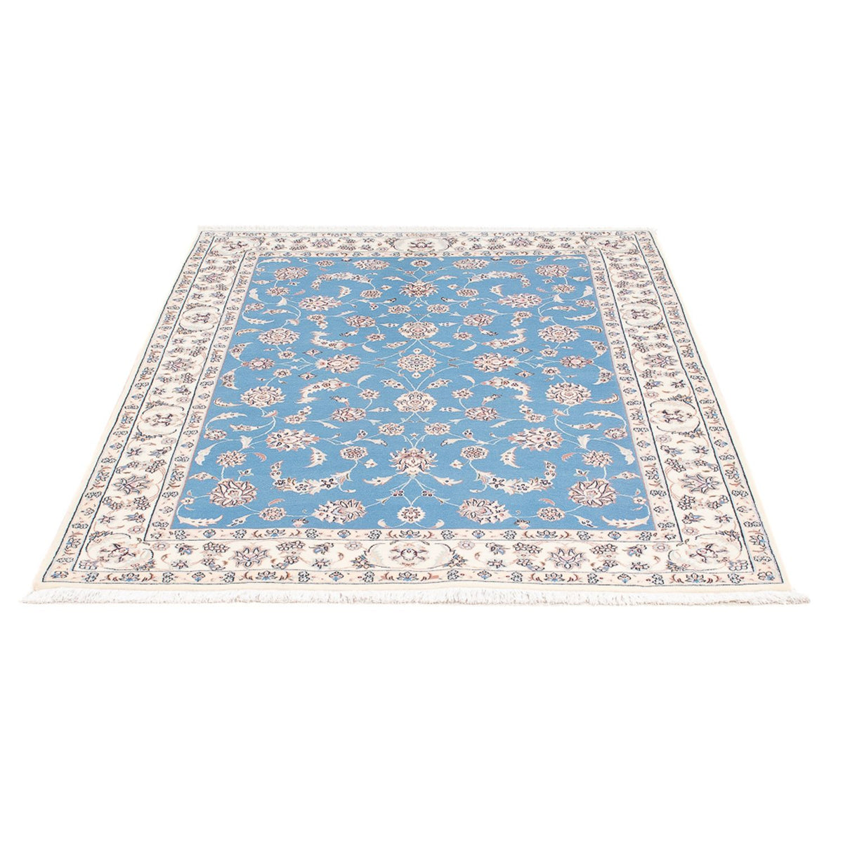 Perserteppich - Nain - Premium - 155 x 110 cm - blau