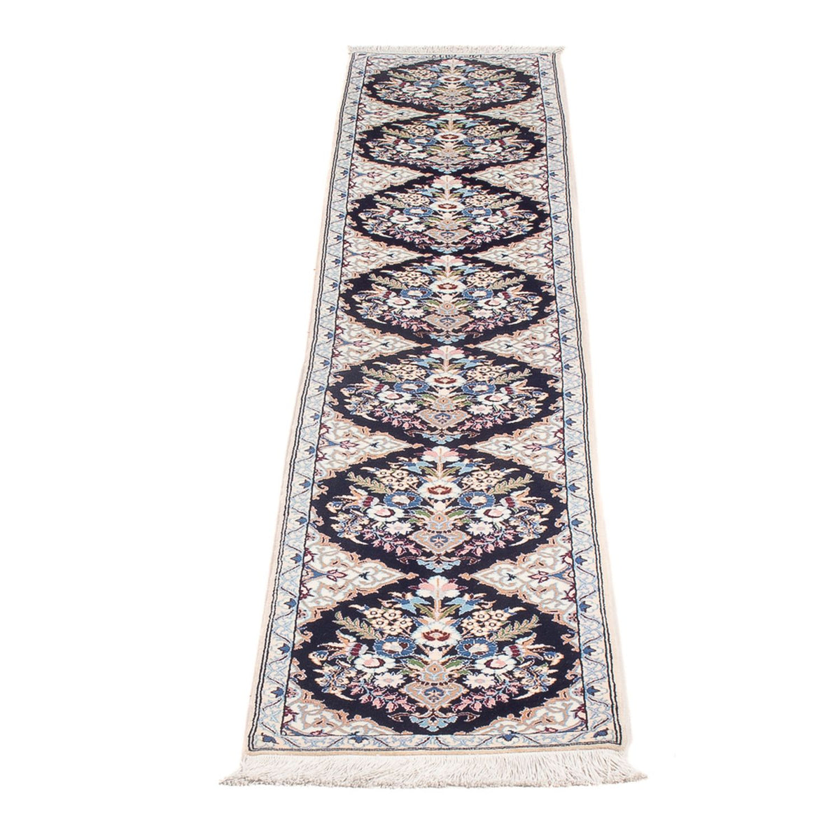 Läufer Perser - Nain - Premium - 213 x 35 cm - dunkelblau
