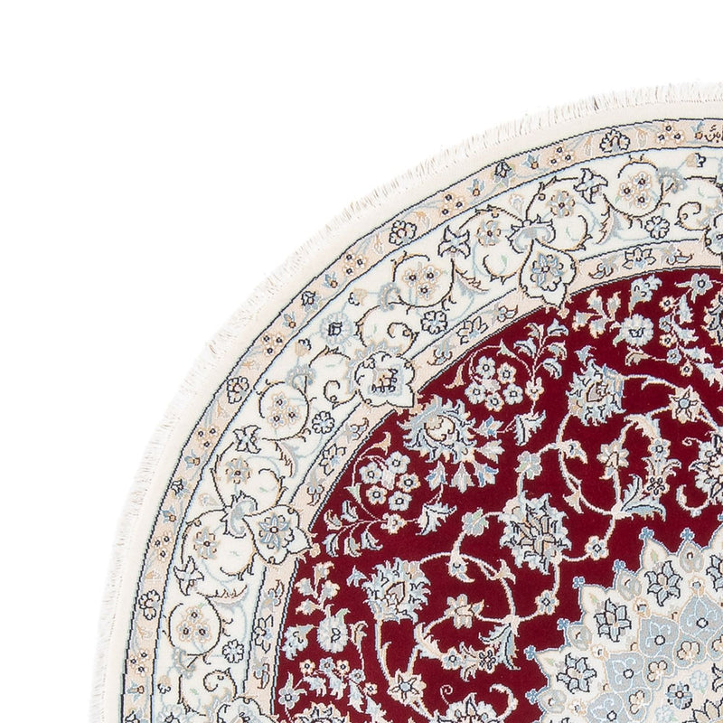 Perserteppich - Nain - Premium rund  - 150 x 150 cm - rot