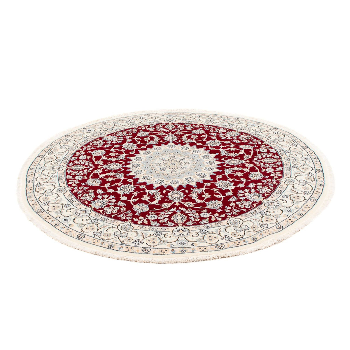Perserteppich - Nain - Premium rund - 150 x 150 cm - rot