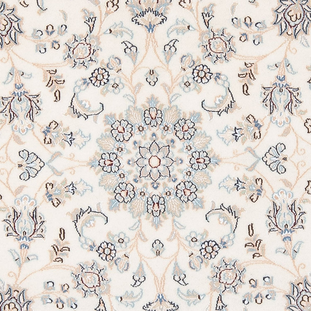 Perserteppich - Nain - Premium rund  - 150 x 150 cm - creme