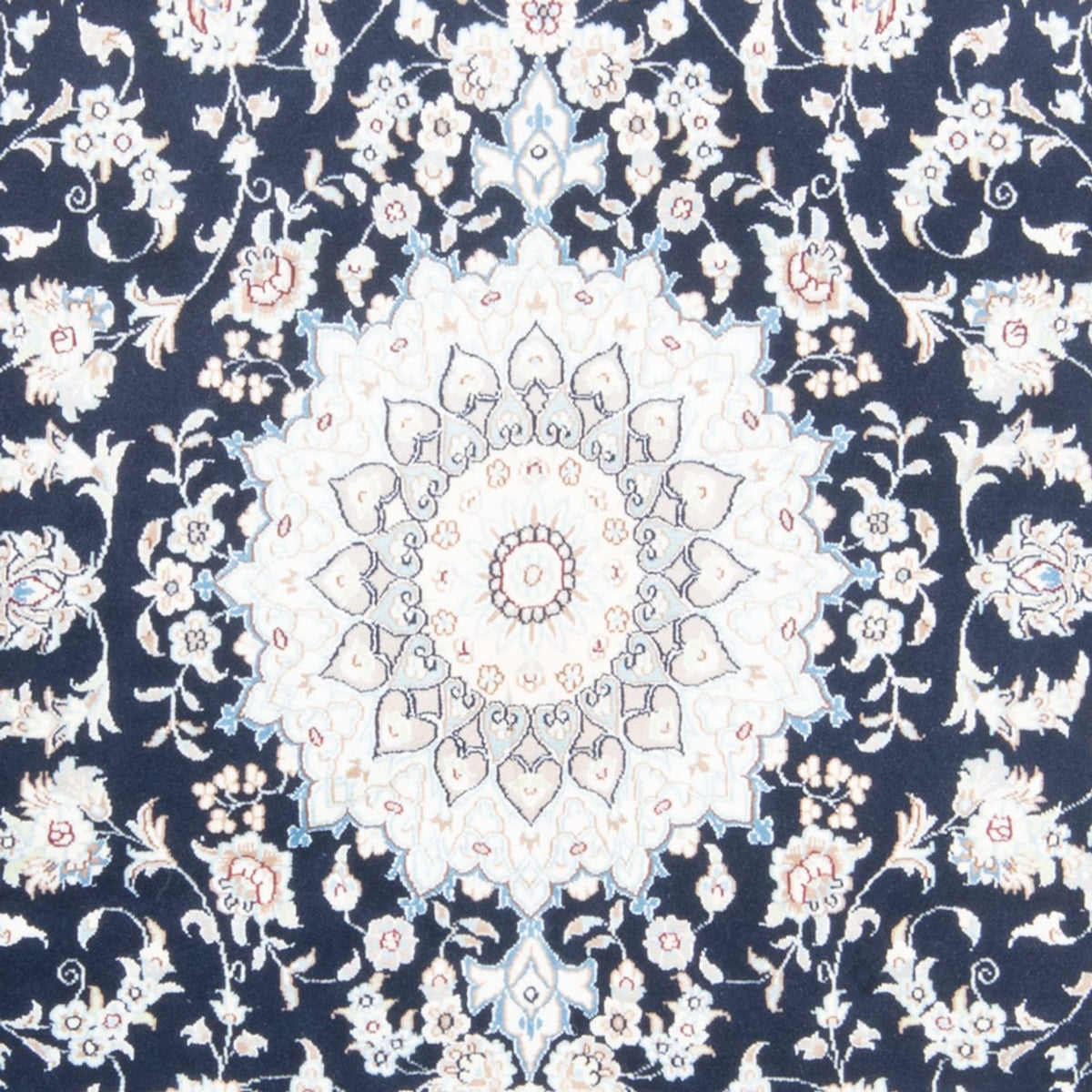 Perserteppich - Nain - Royal - 196 x 147 cm - dunkelblau