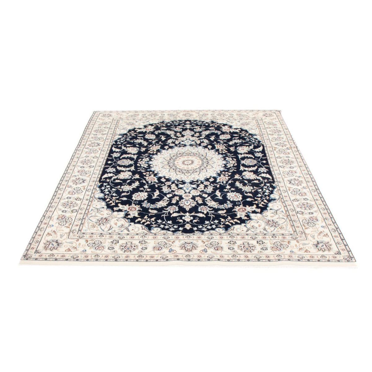Perserteppich - Nain - Royal - 196 x 147 cm - dunkelblau