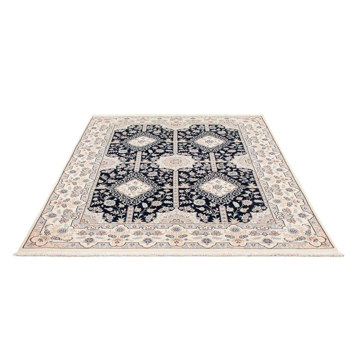 Perserteppich - Nain - Premium - 205 x 153 cm - dunkelblau