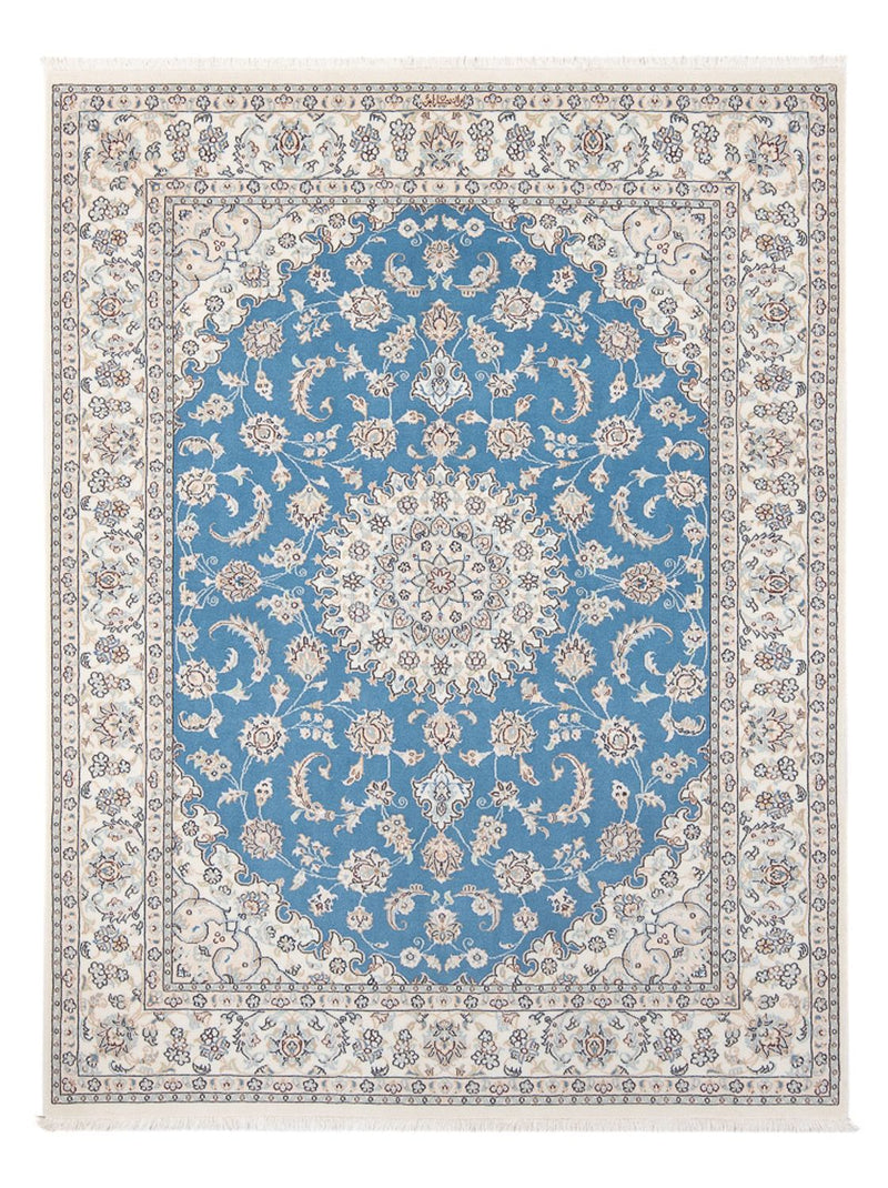 Perserteppich - Nain - Premium - 206 x 147 cm - blau