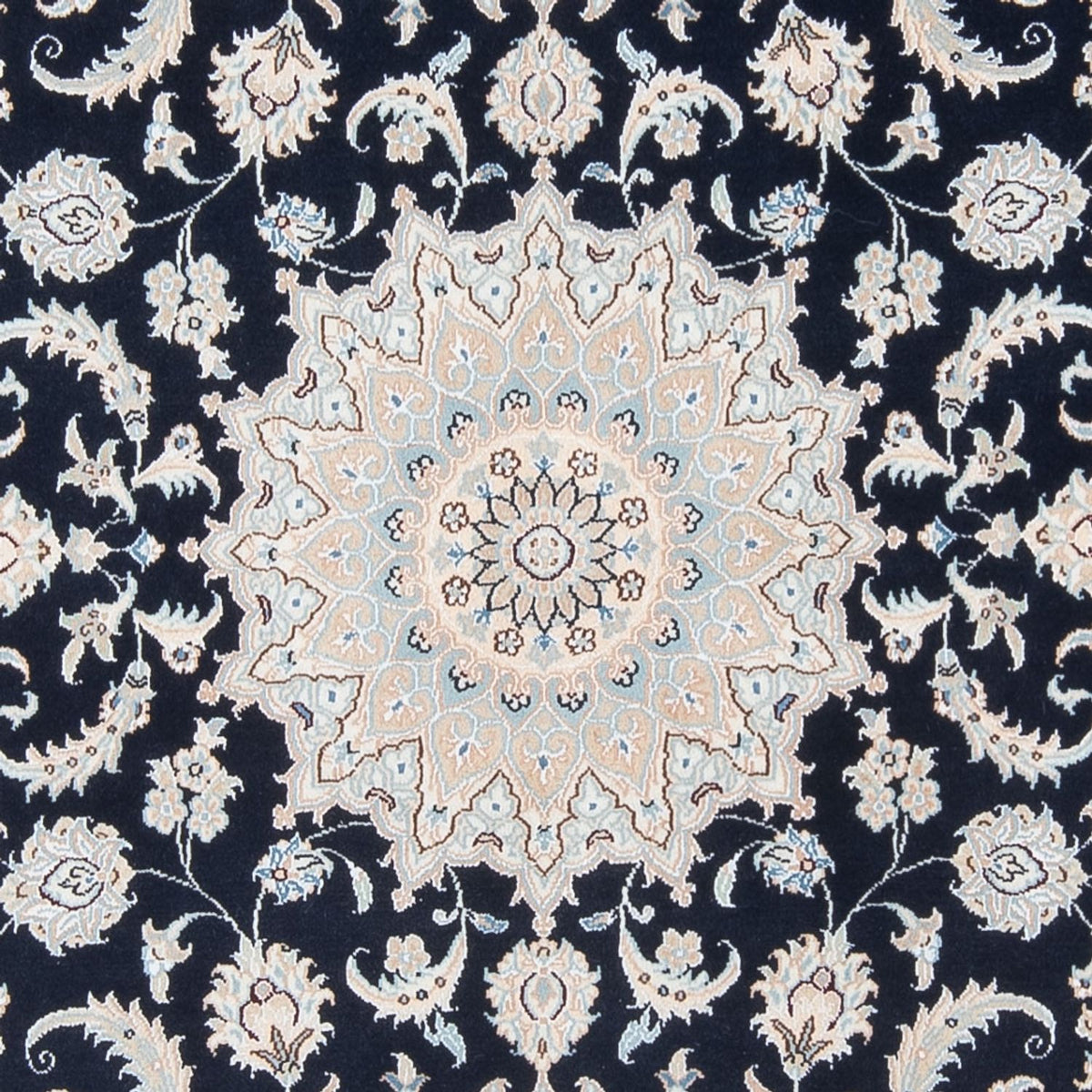 Perserteppich - Nain - Premium - 203 x 147 cm - dunkelblau