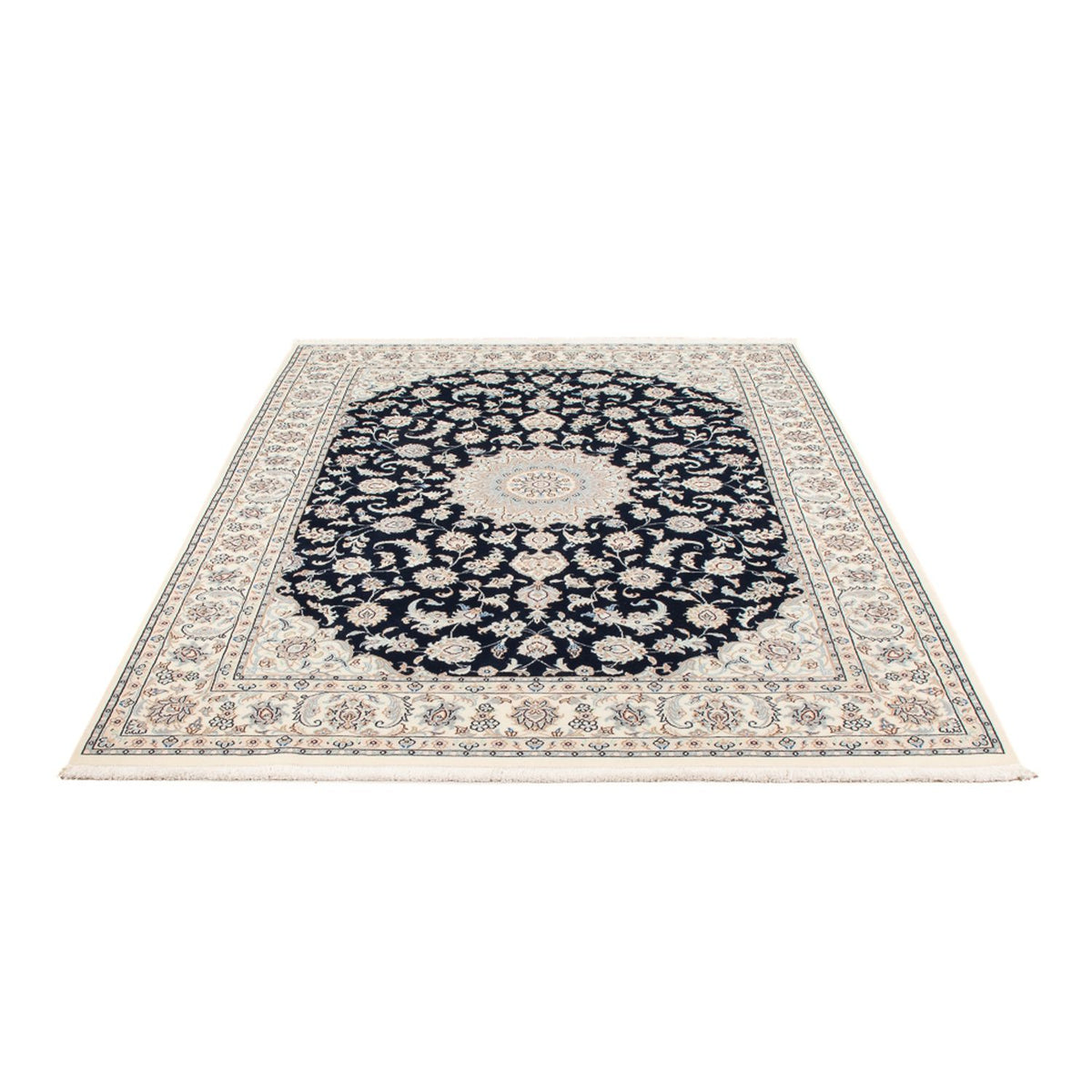 Perserteppich - Nain - Premium - 202 x 150 cm - dunkelblau