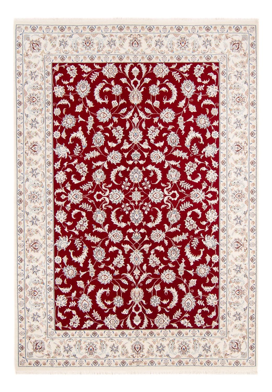Perserteppich - Nain - 236 x 169 cm - rot