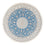 Perserteppich - Nain - Premium rund  - 157 x 150 cm - blau