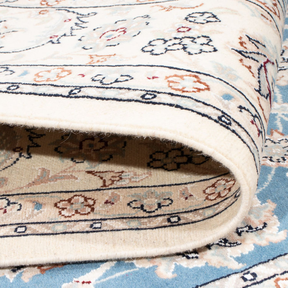 Perserteppich - Nain - Premium - 199 x 149 cm - blau