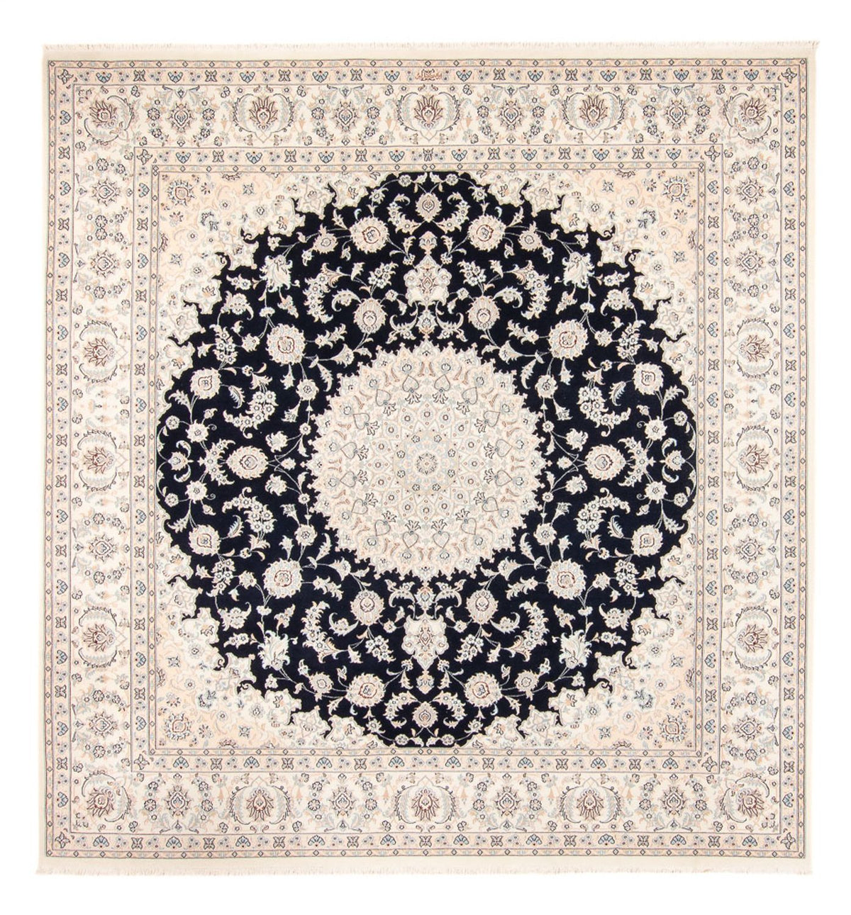 Perserteppich - Nain - 267 x 247 cm - dunkelblau