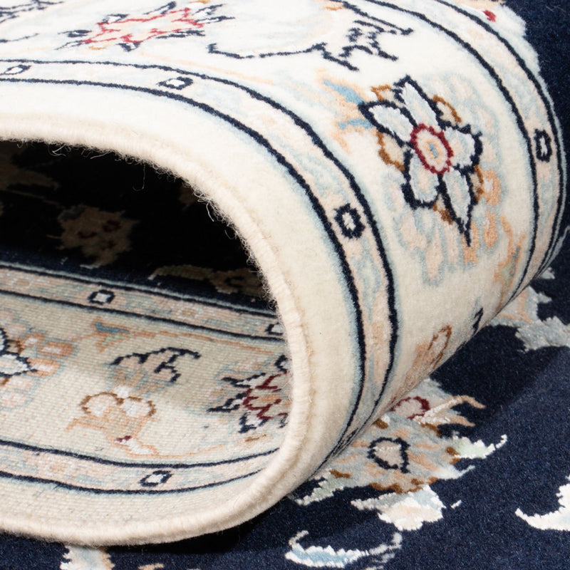 Läufer Perser - Nain - Royal - 197 x 80 cm - dunkelblau