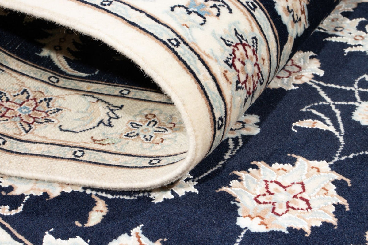 Läufer Perser - Nain - Royal - 198 x 81 cm - dunkelblau