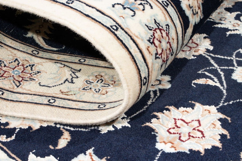 Läufer Perser - Nain - Royal - 198 x 81 cm - dunkelblau